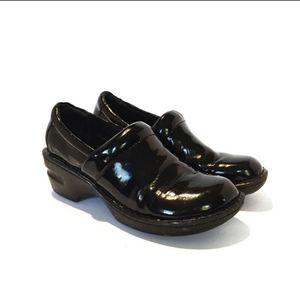 B.O.C born concept shiny black mules/clogs